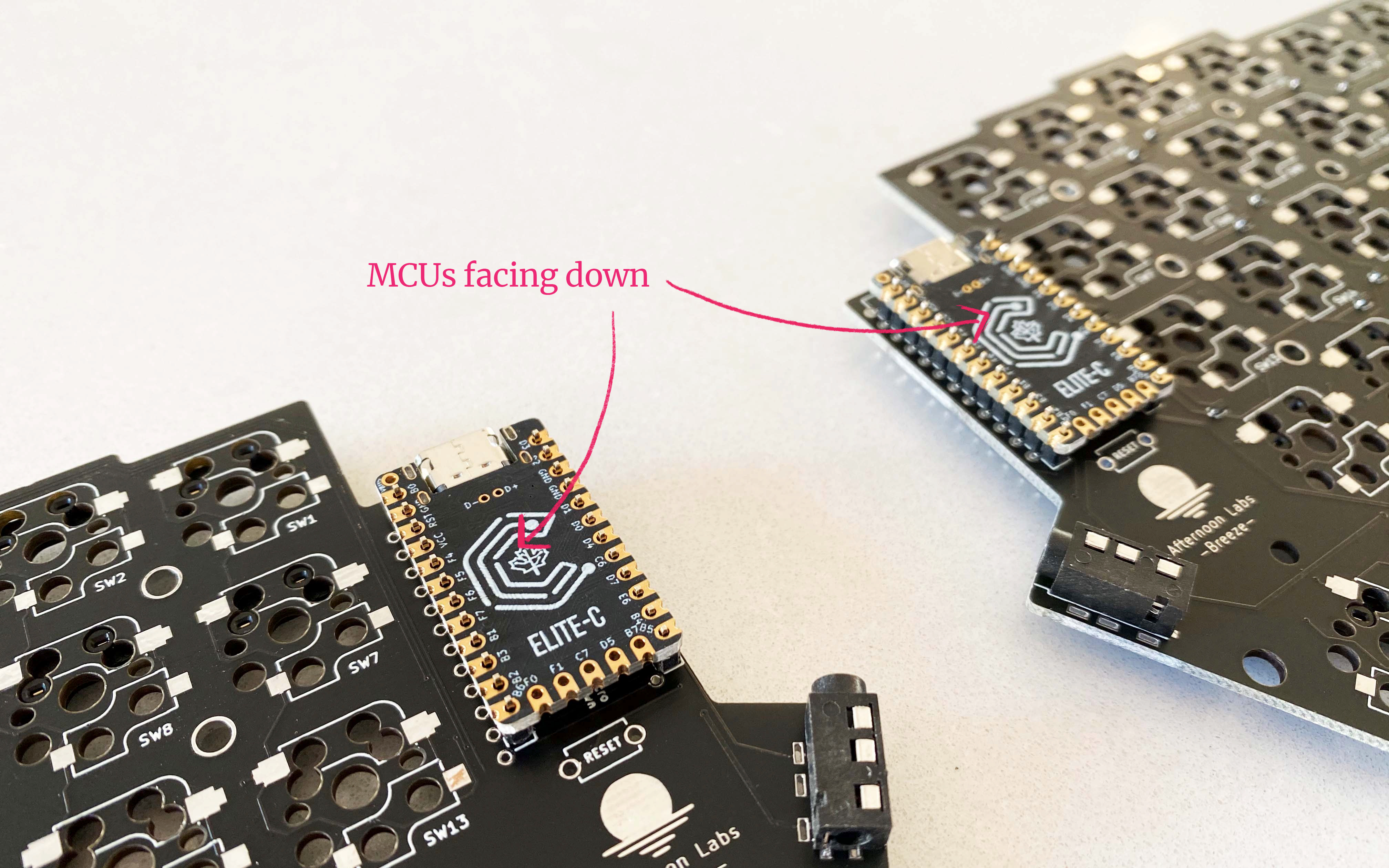 MCUs facing down